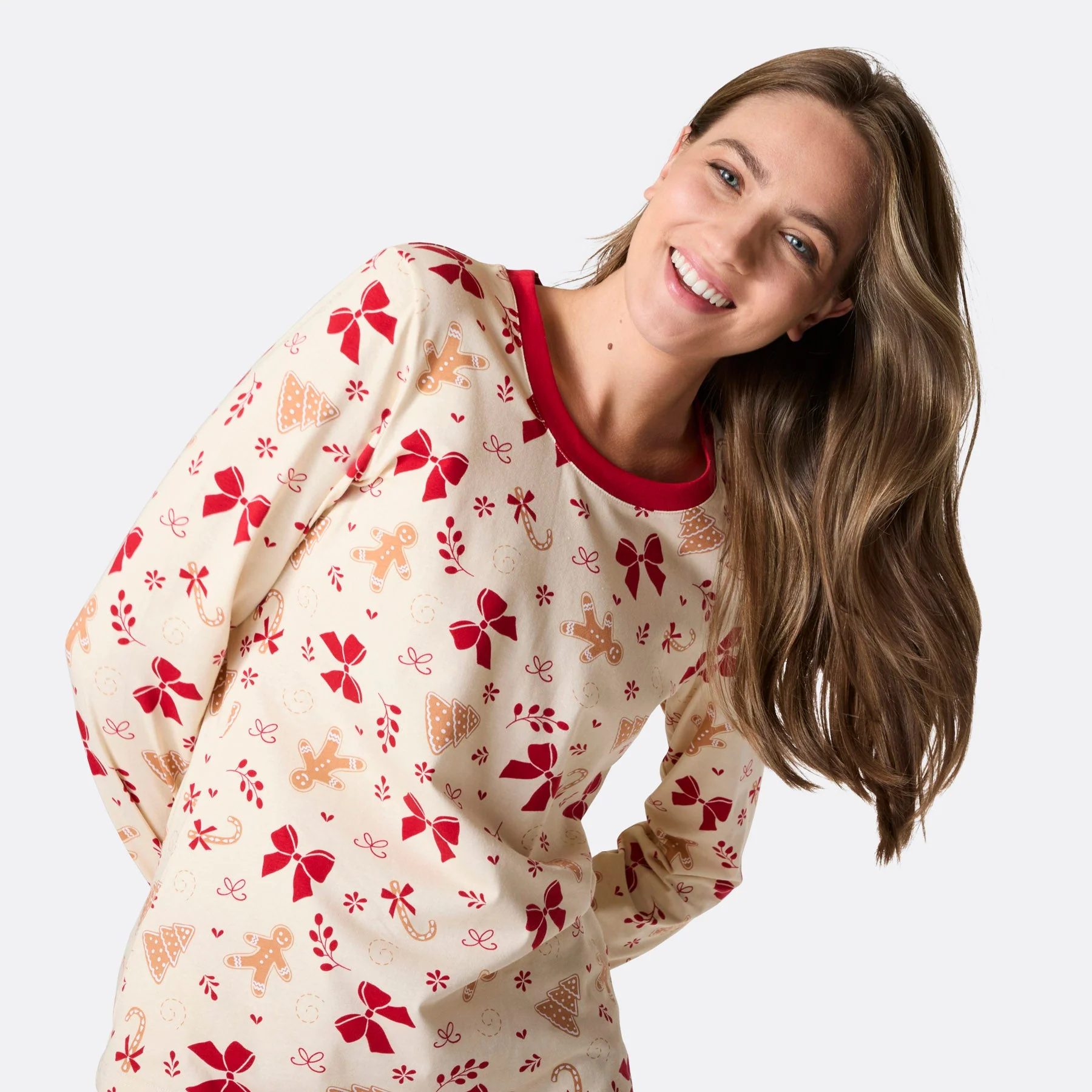 Women's Gingerbread Christmas Pyjamas - Image 3