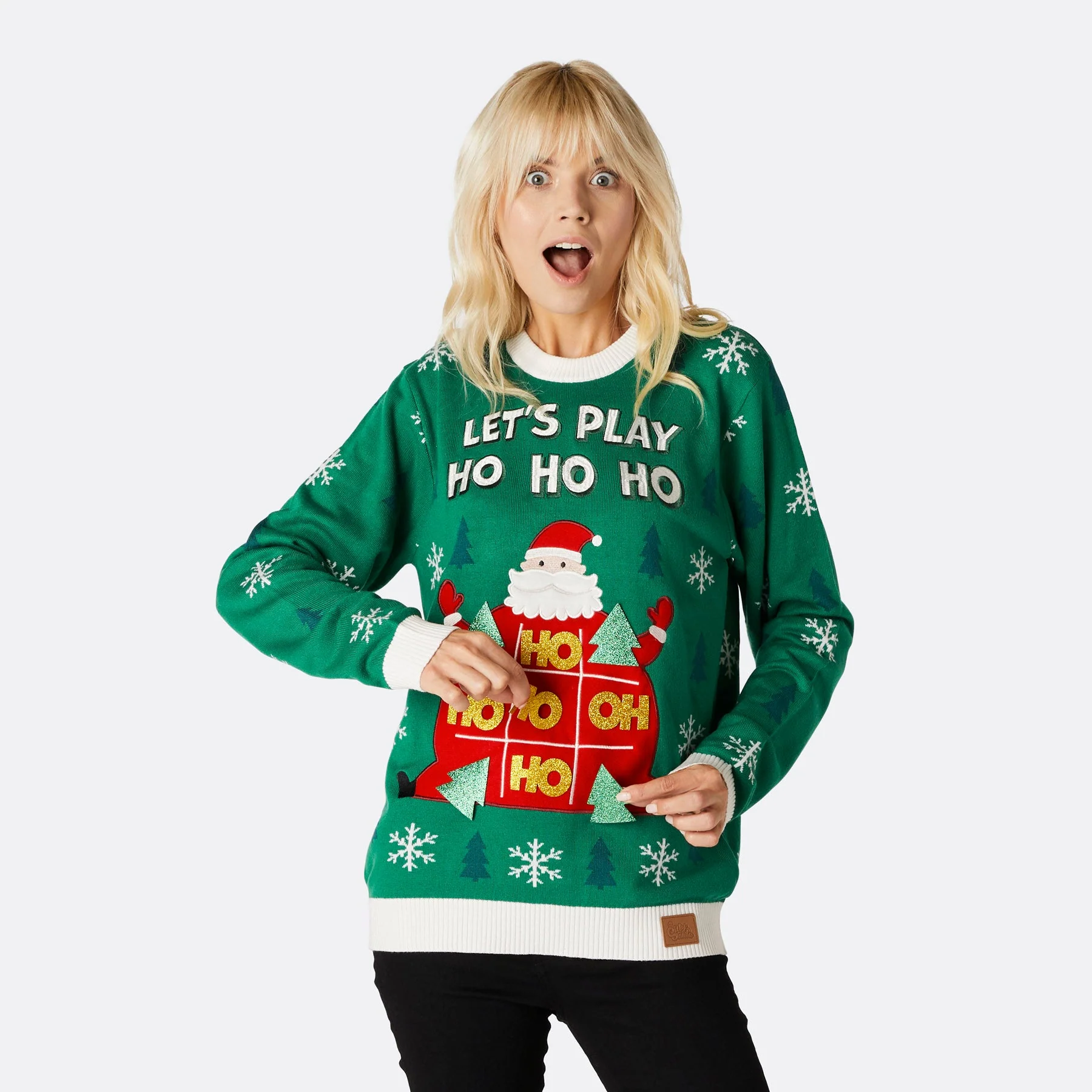Women's Ho Ho Ho Christmas Sweater - Image 2