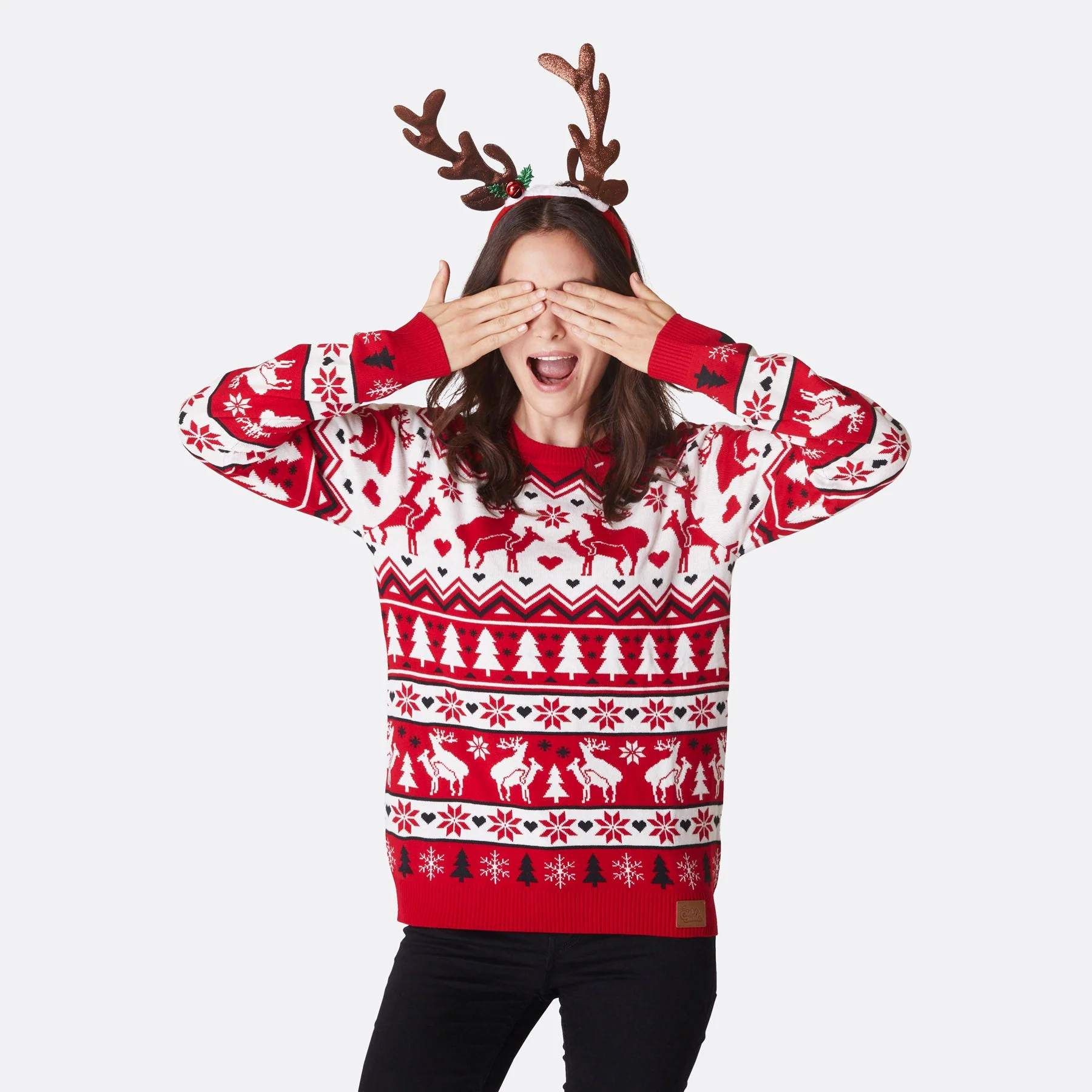 Women's Humping Reindeers Christmas Sweater - Image 2
