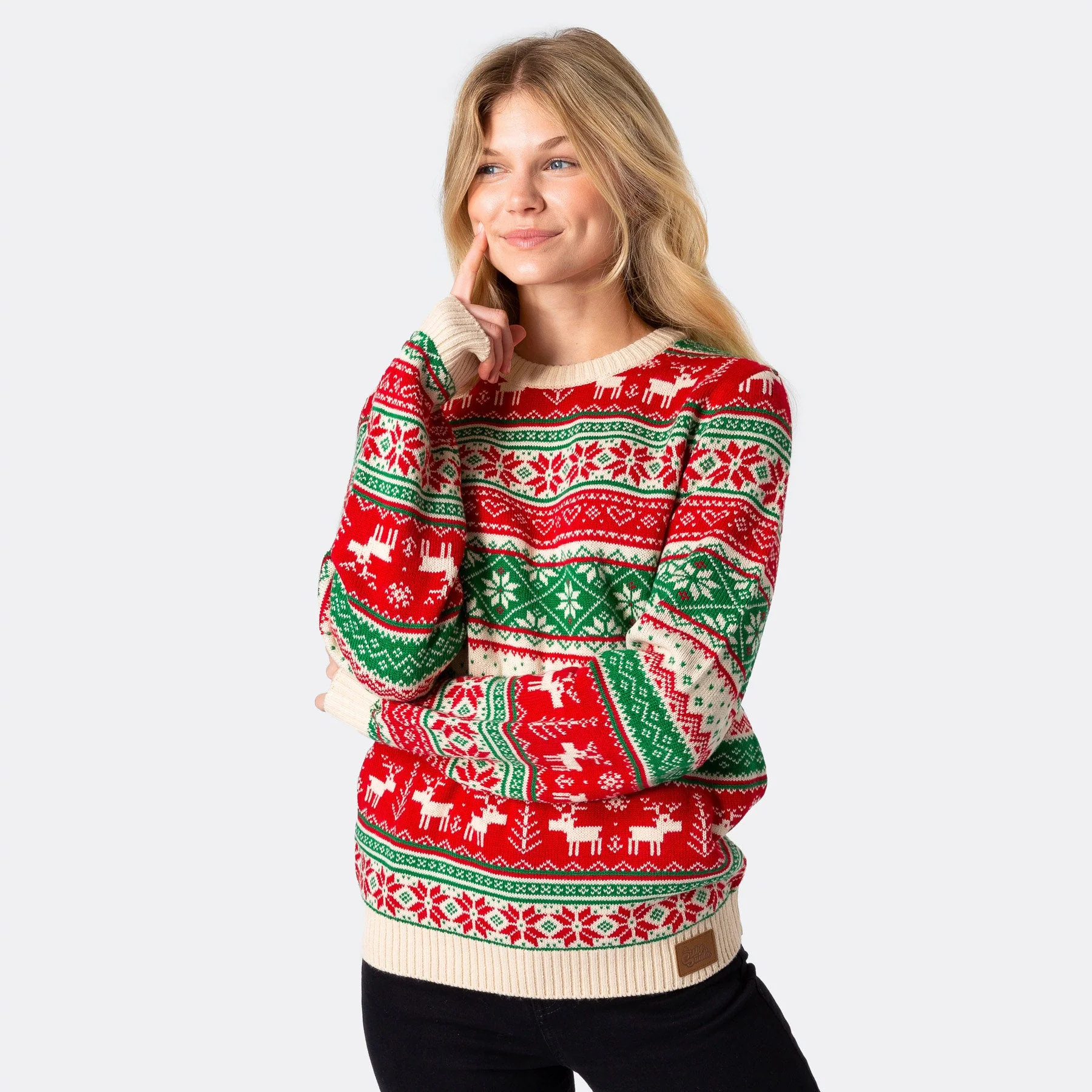 Women's Knitted Christmas Sweater - Image 2