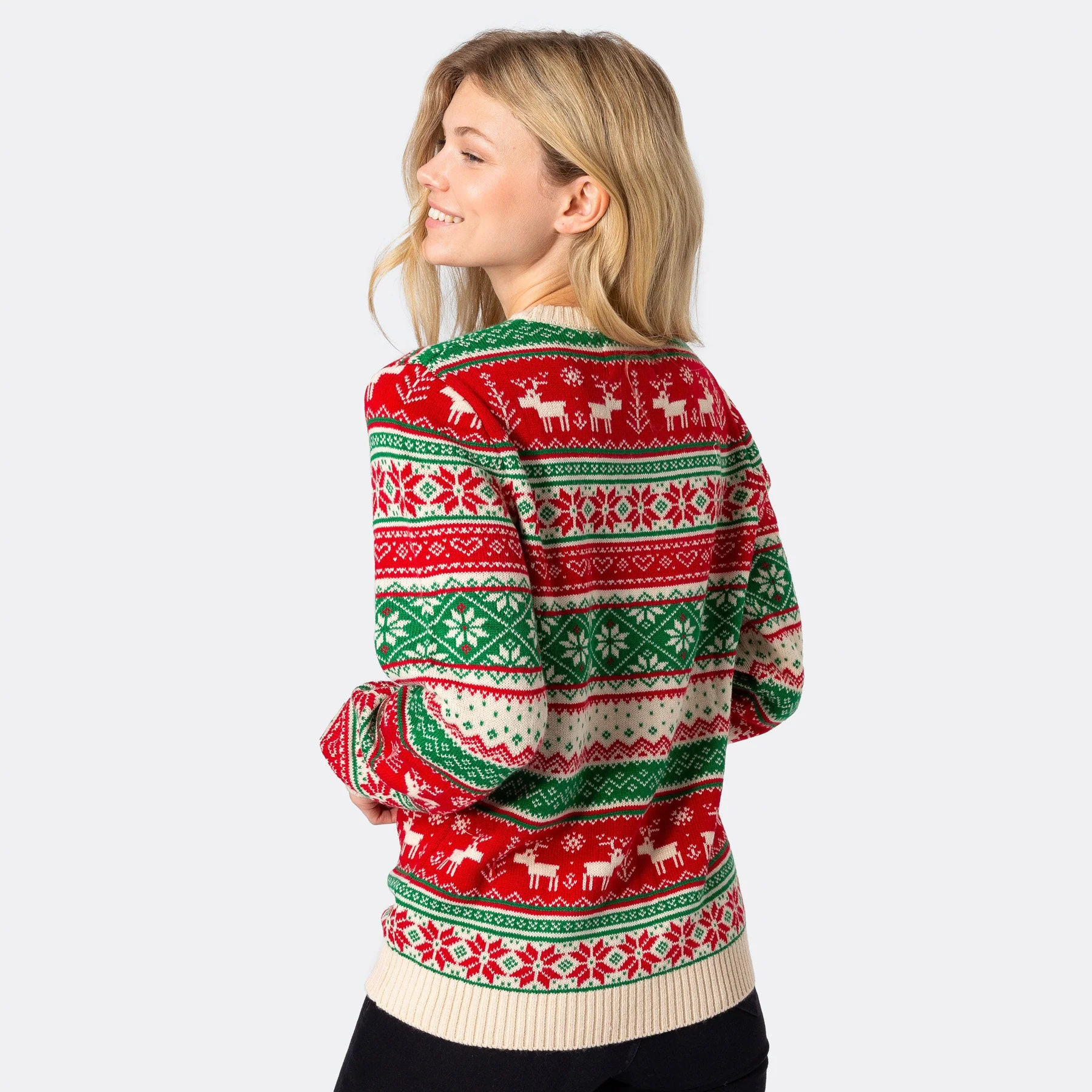 Women's Knitted Christmas Sweater - Image 3
