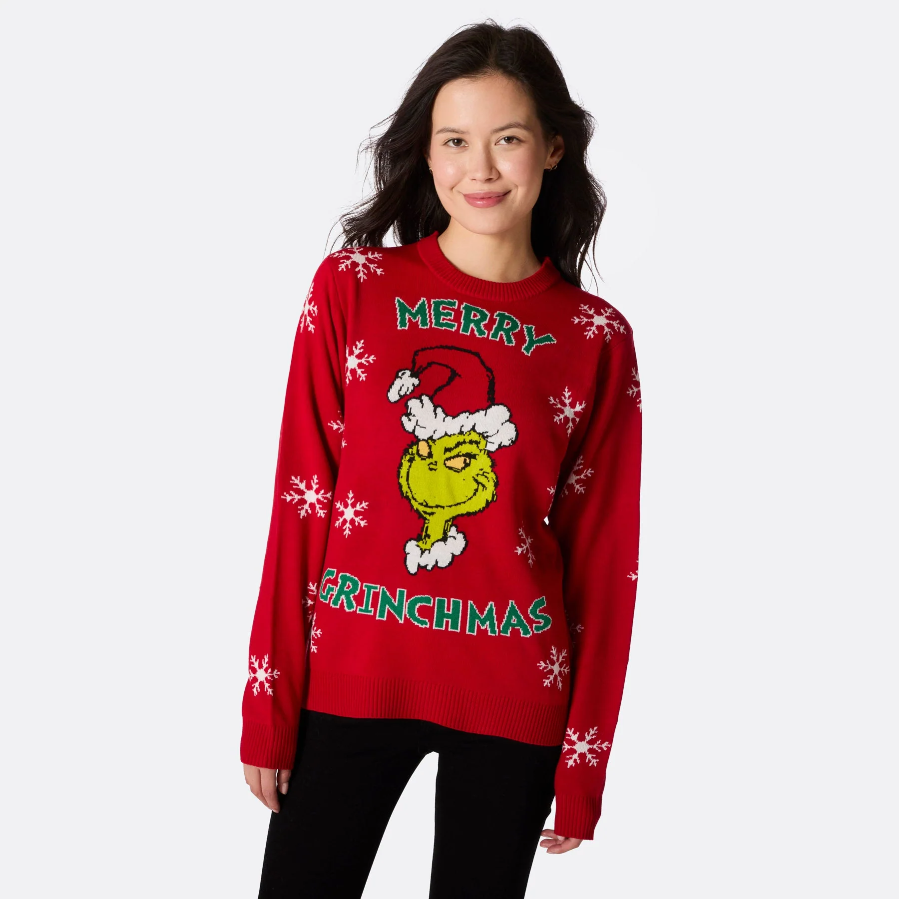 Women's Merry Grinchmas Christmas Sweater - Image 3