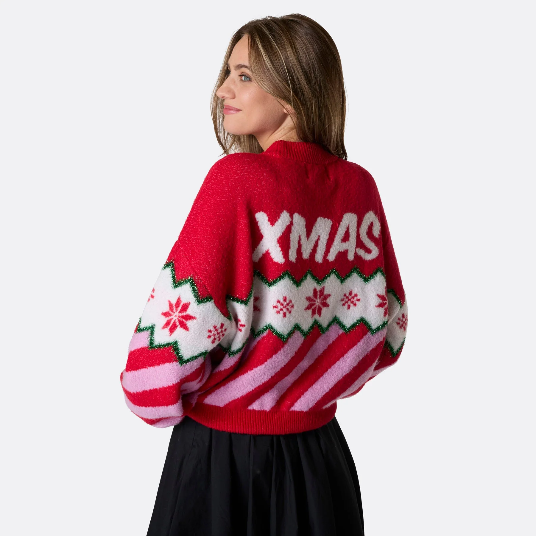 Women's Merry Xmas Oversized Christmas Sweater - Image 4