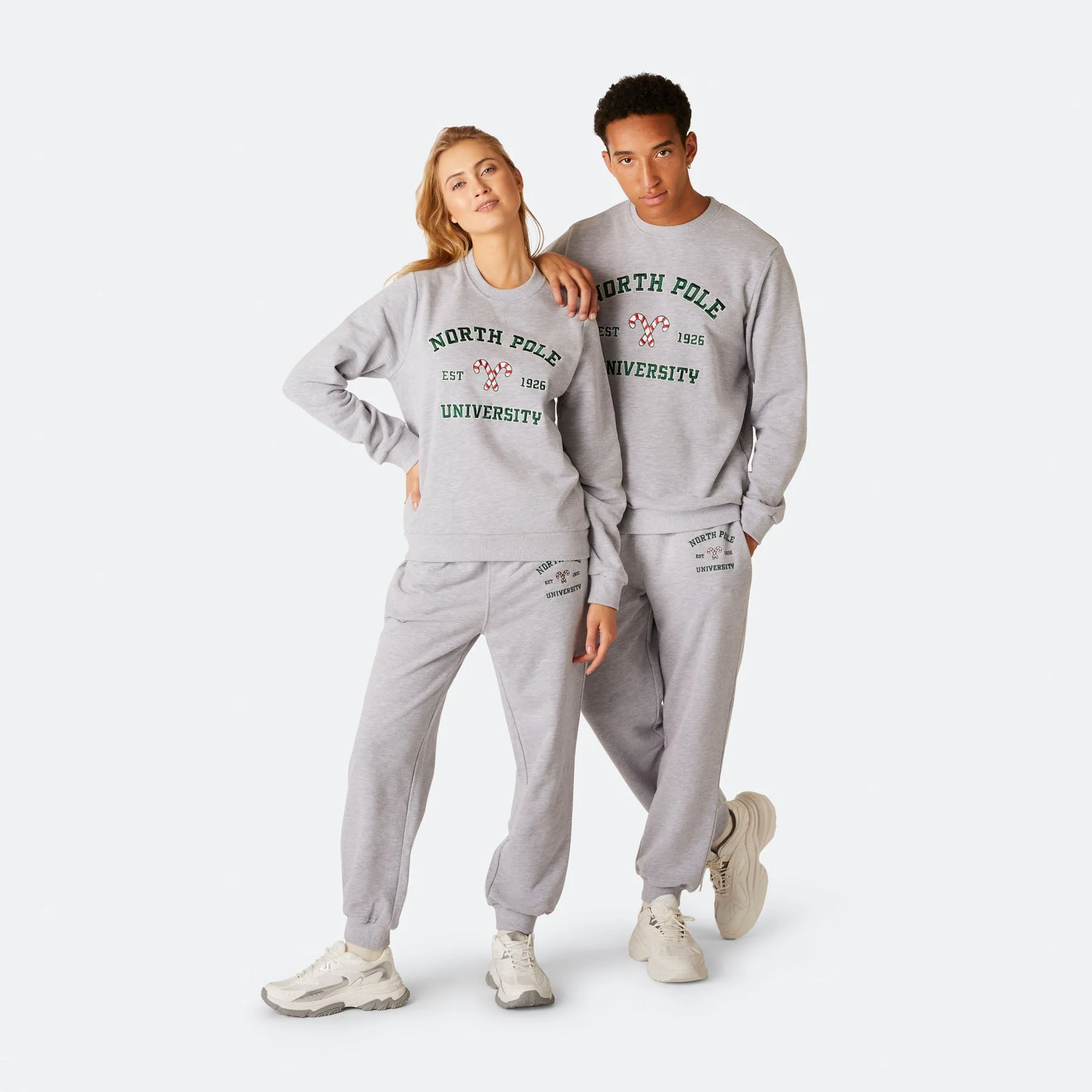 Women's North Pole University Christmas Sweat Set - Image 6