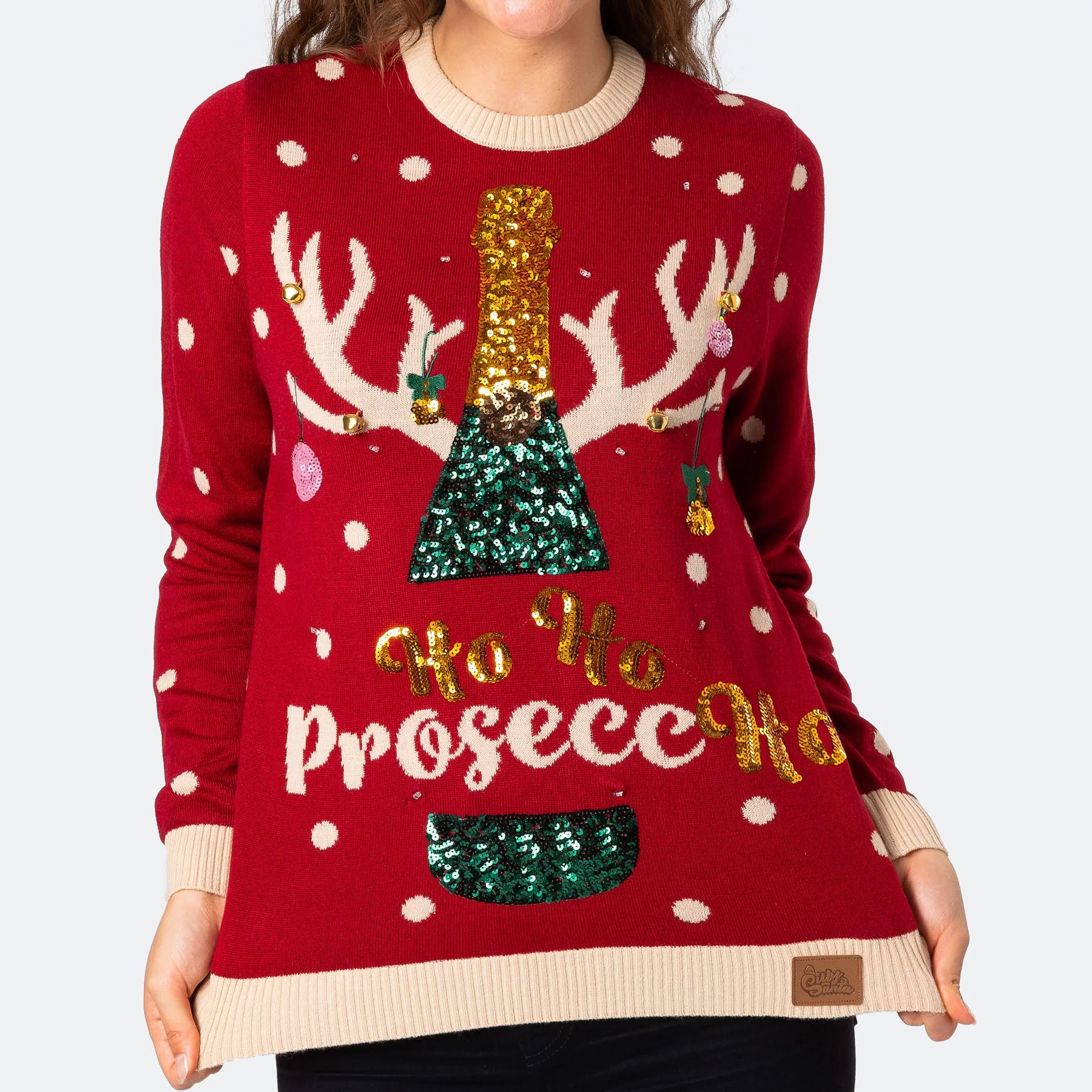 Women's Prosecco Christmas Sweater - Image 6
