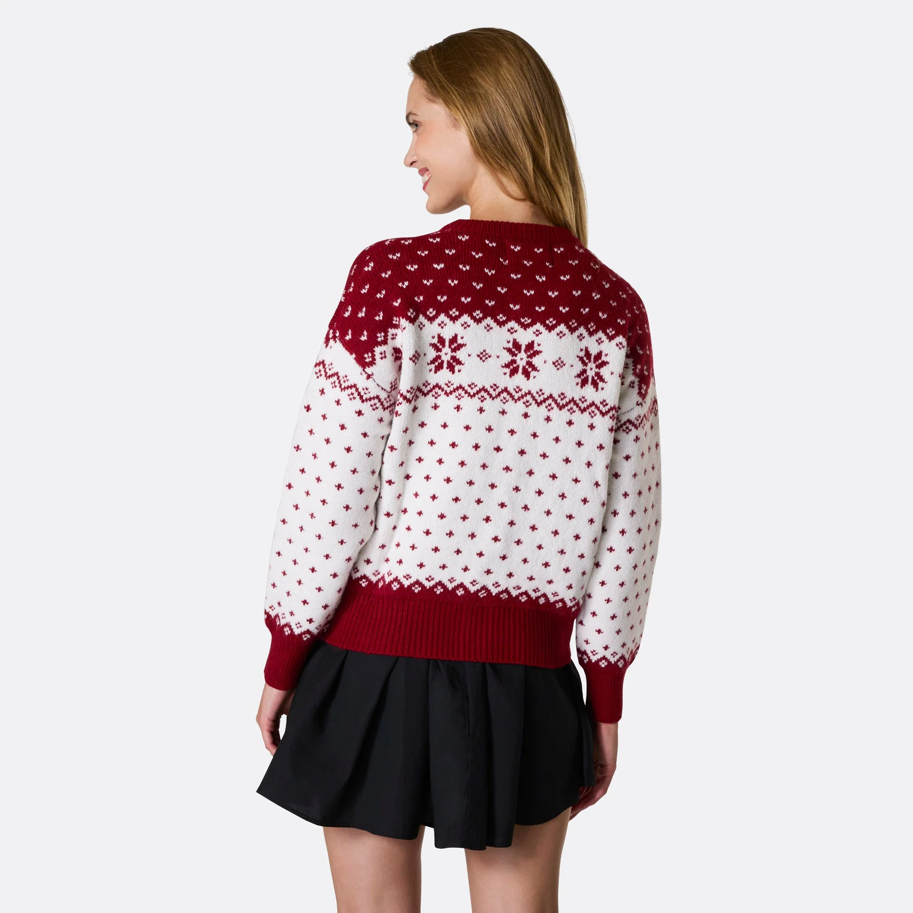 Women's Red Christmas Cardigan - Image 4