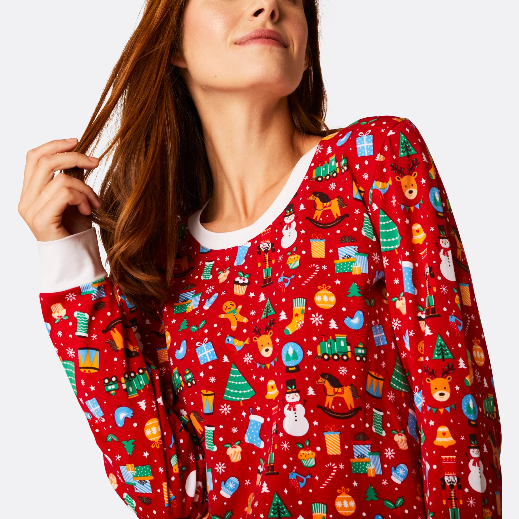 Women's Red Christmas Dream Christmas Pyjamas - Image 4
