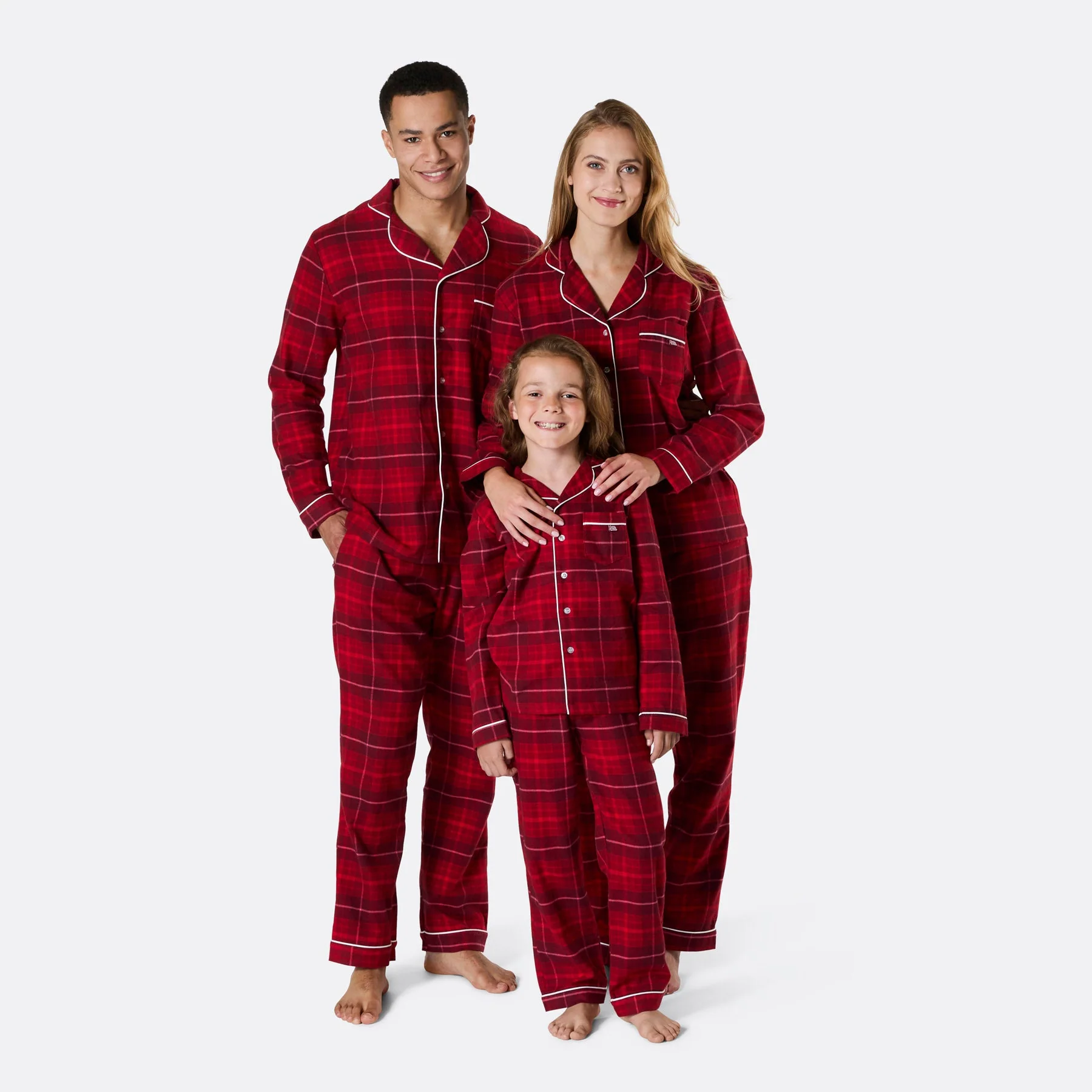 Women's Red Flannel Christmas Pyjamas - Image 2