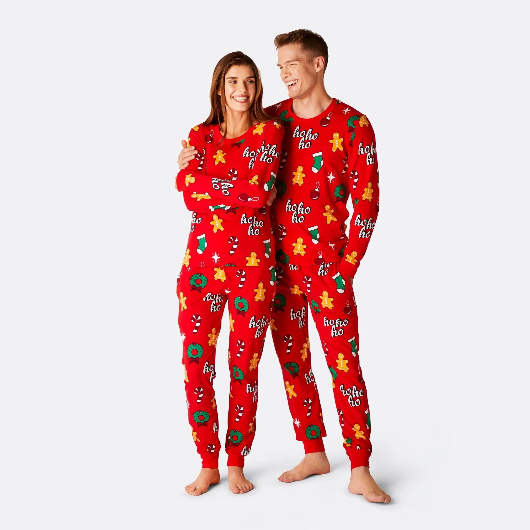 Women's Red Hohoho Christmas Pyjamas - Image 3