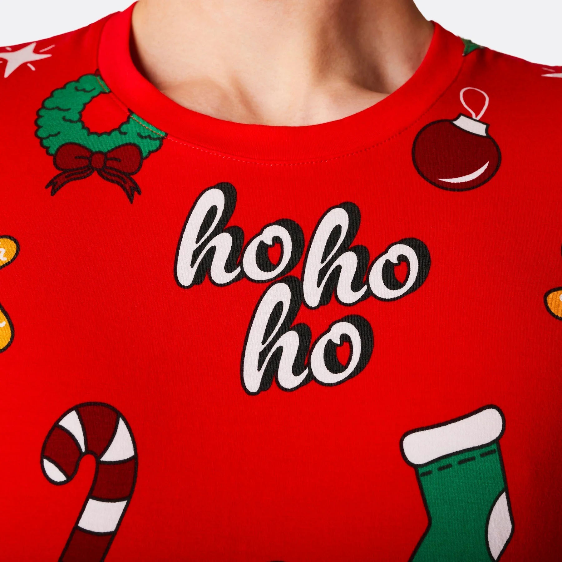 Women's Red Hohoho Christmas Pyjamas - Image 6