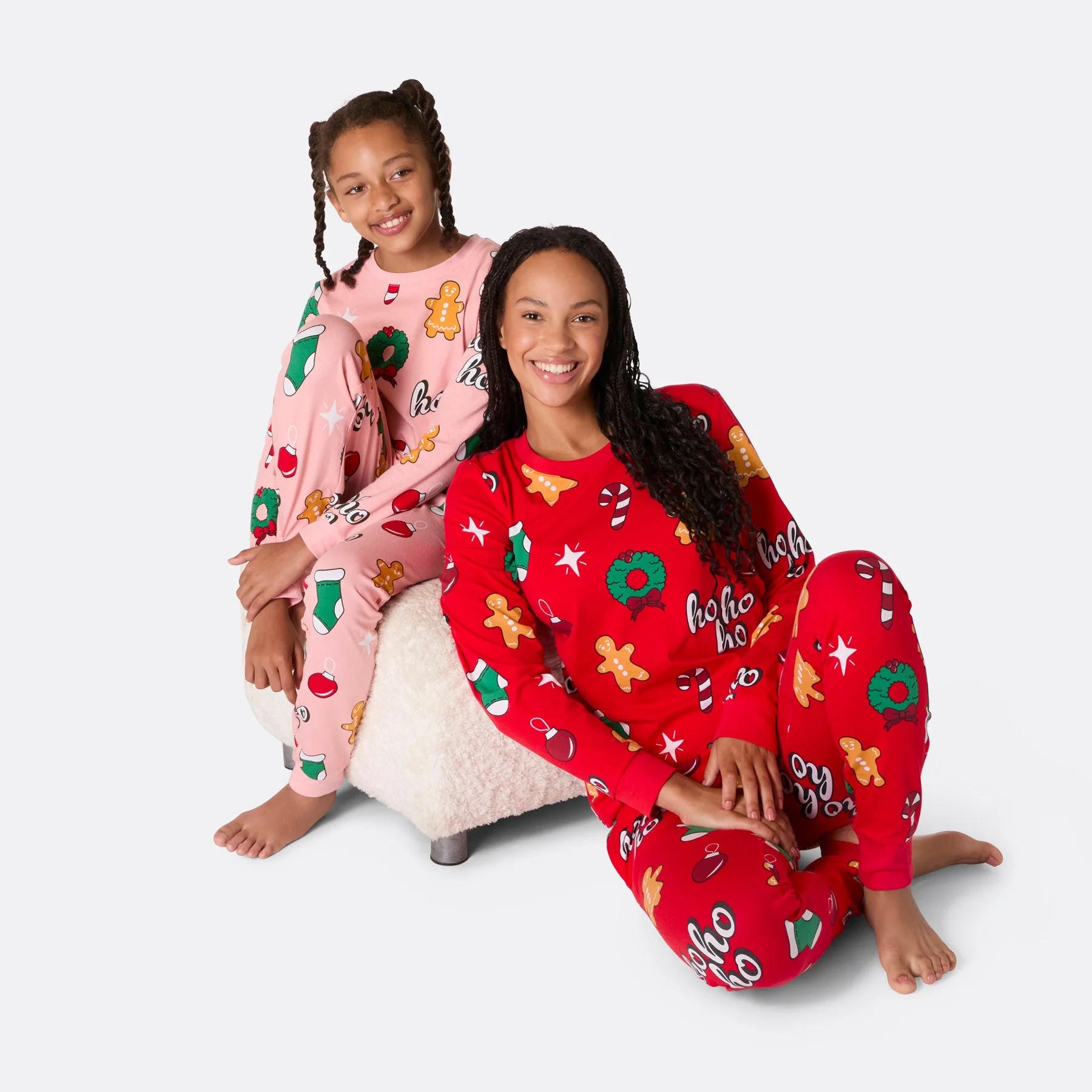Women's Red Hohoho Christmas Pyjamas - Image 8