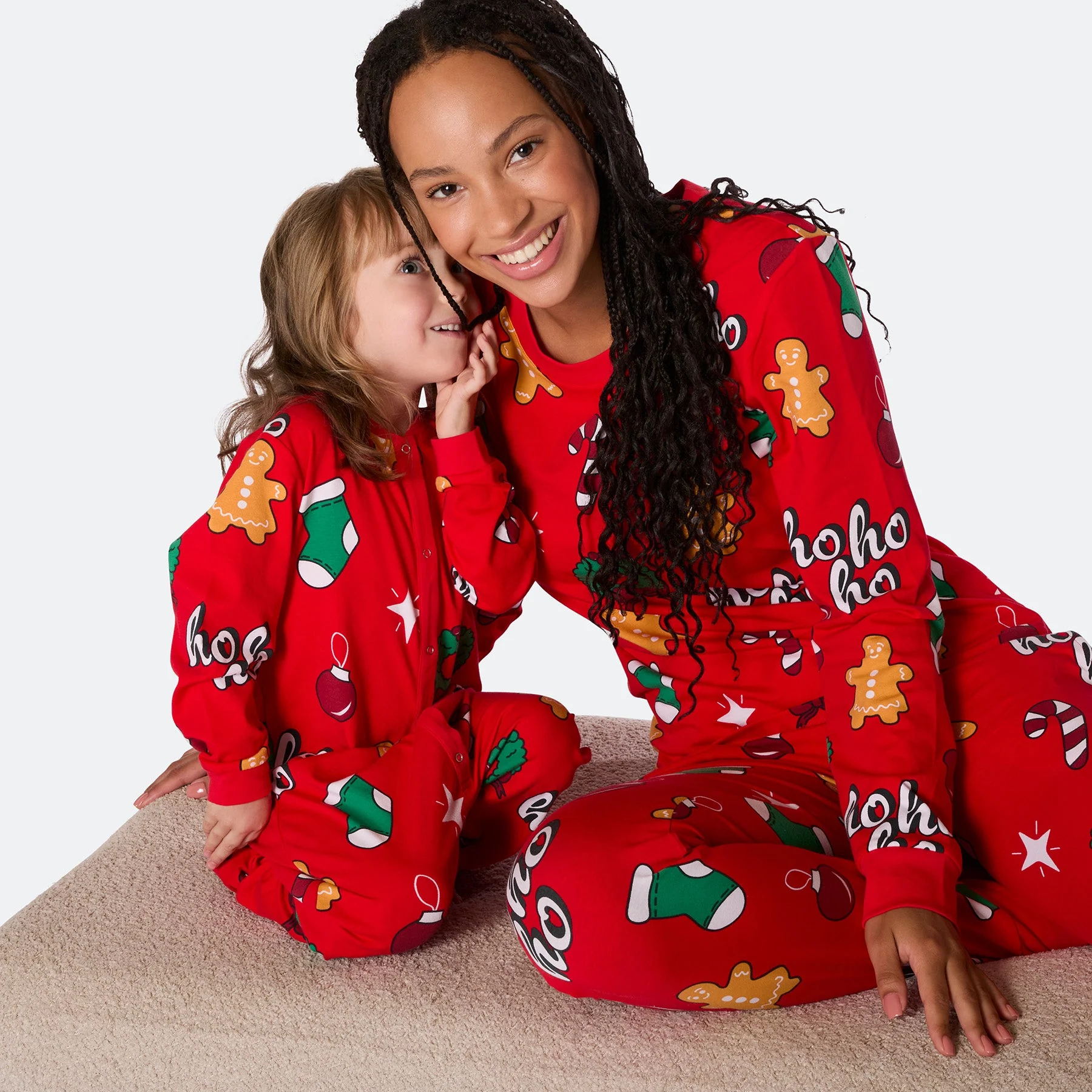 Women's Red Hohoho Christmas Pyjamas - Image 9