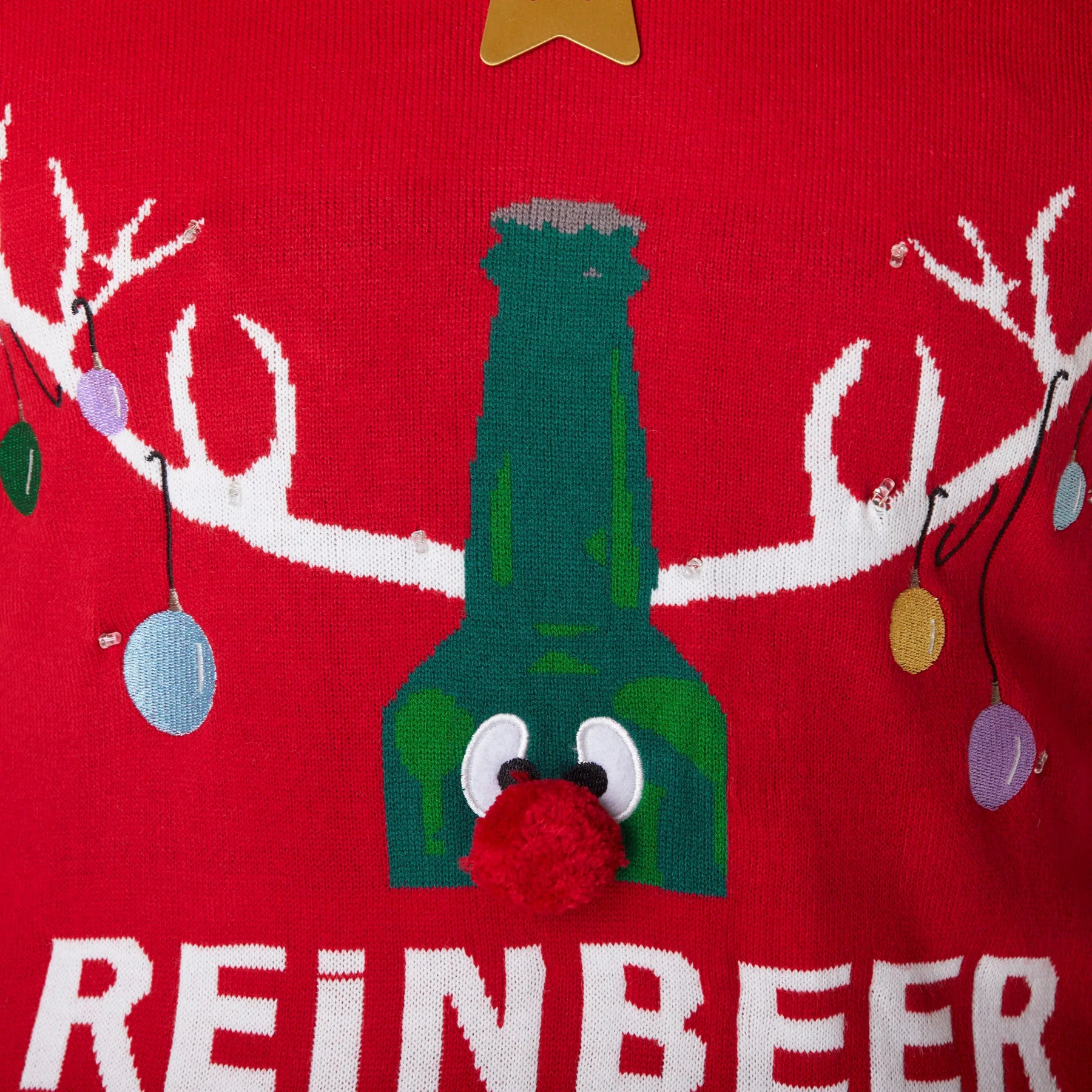 Women's Reinbeer Red Christmas Sweater - Image 6