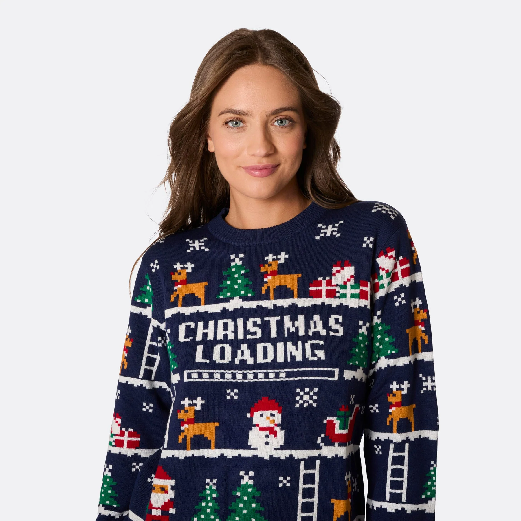 Women's Retro Video Game Christmas Sweater - Image 3
