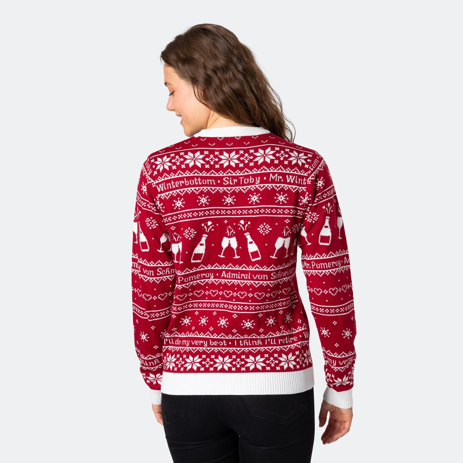Women's The 90th Birthday Red Christmas Sweater - Image 4