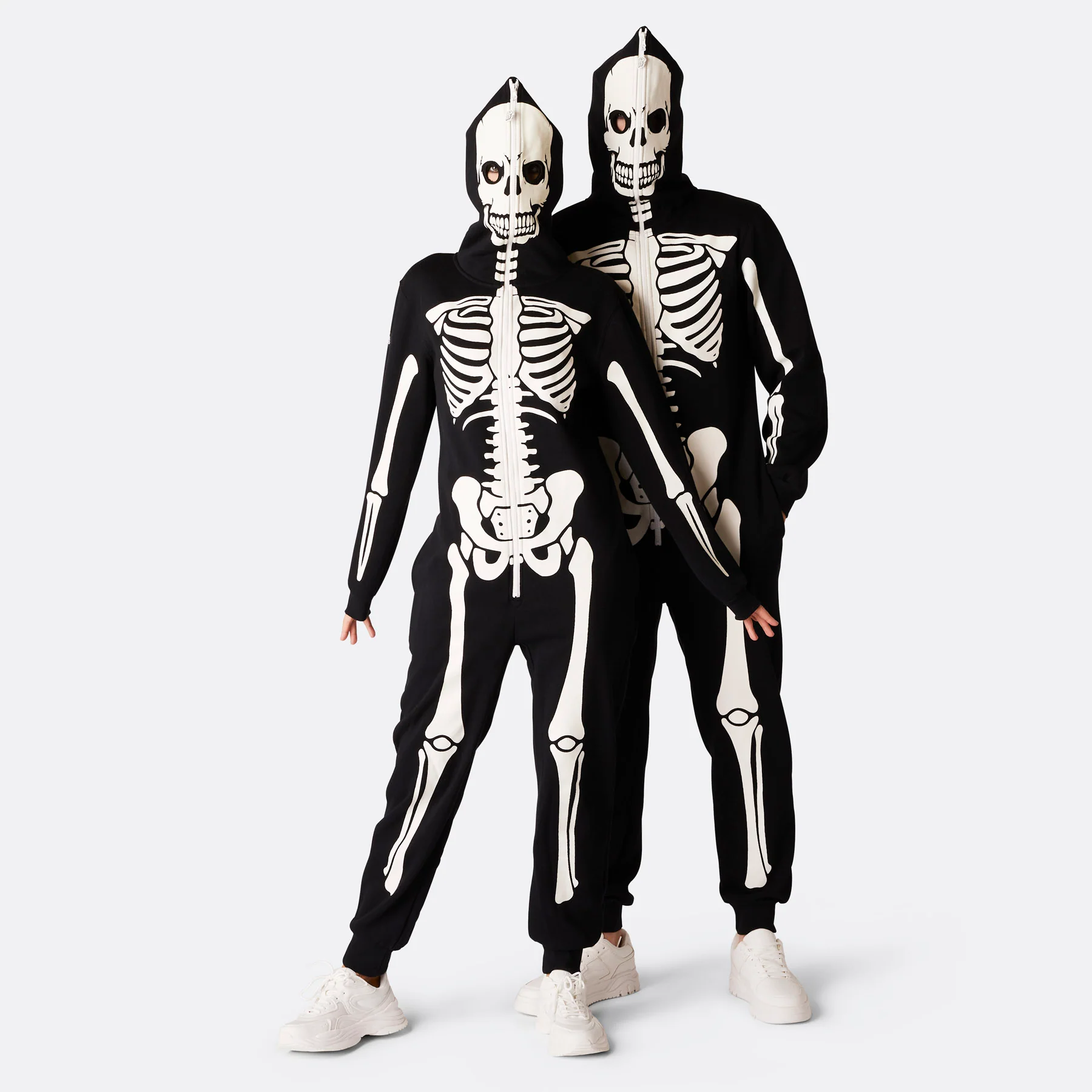 Womens Skeleton Halloween Onesie - Image 5