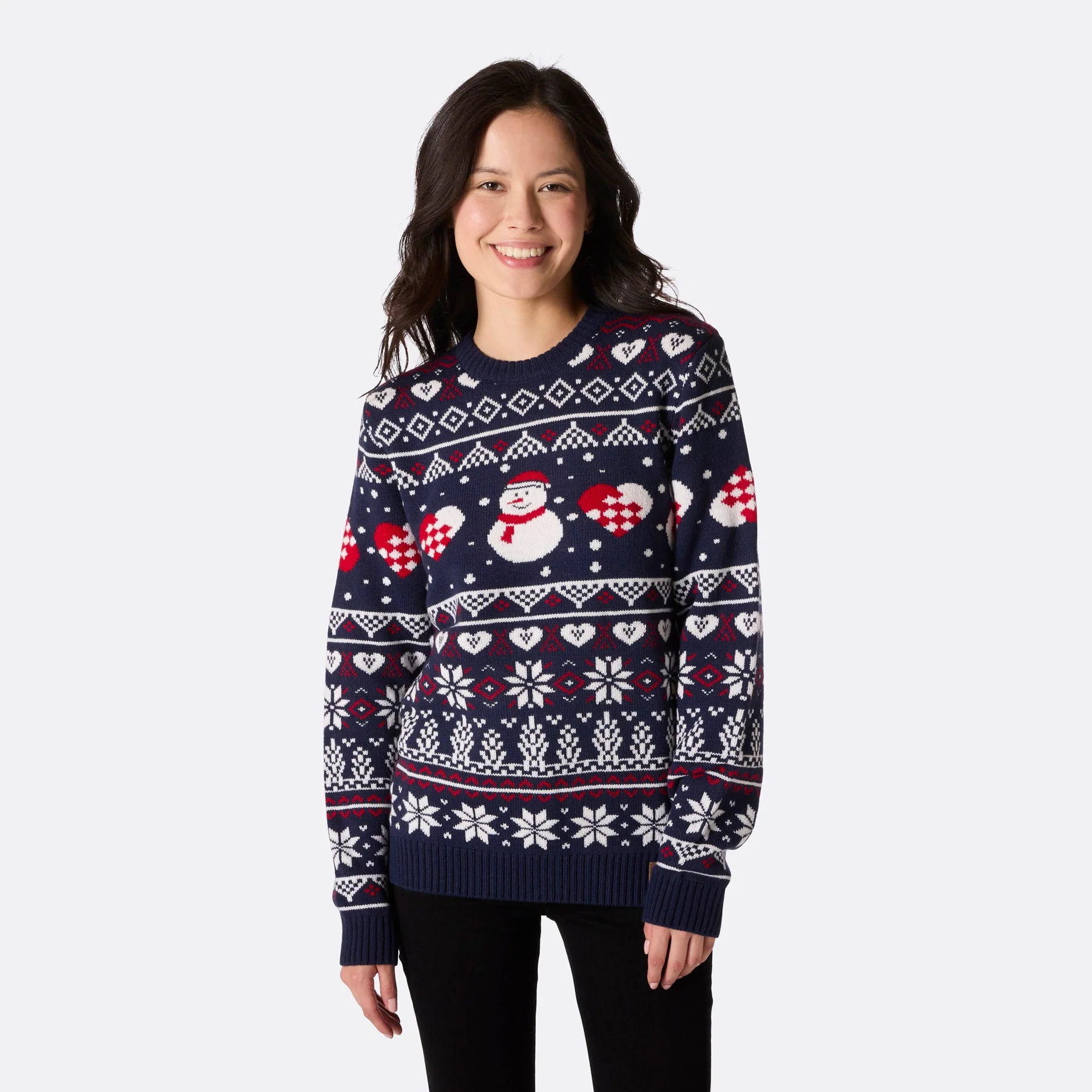 Women's Snowman Christmas Sweater - Image 3