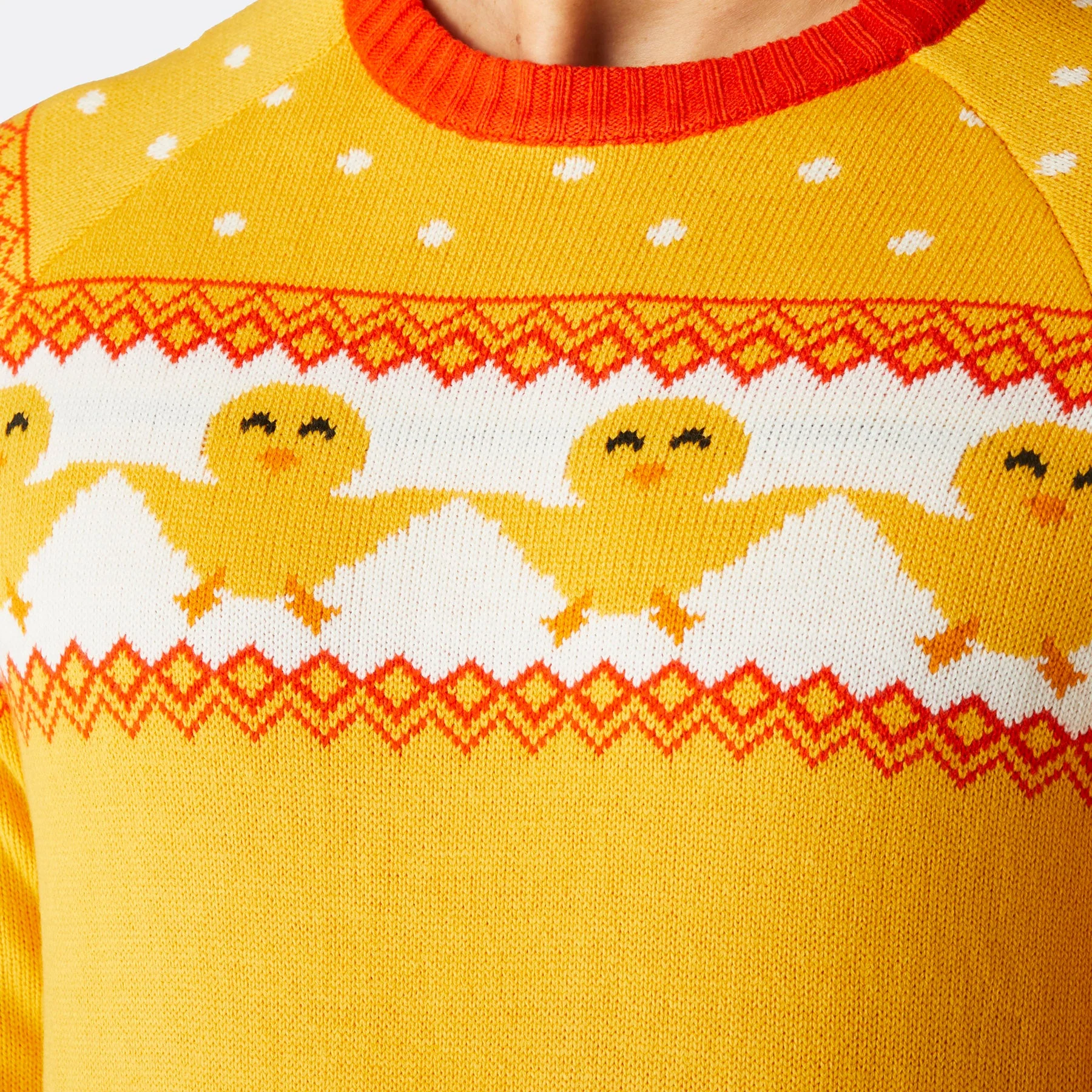Womens Yellow Easter Sweater - Image 4