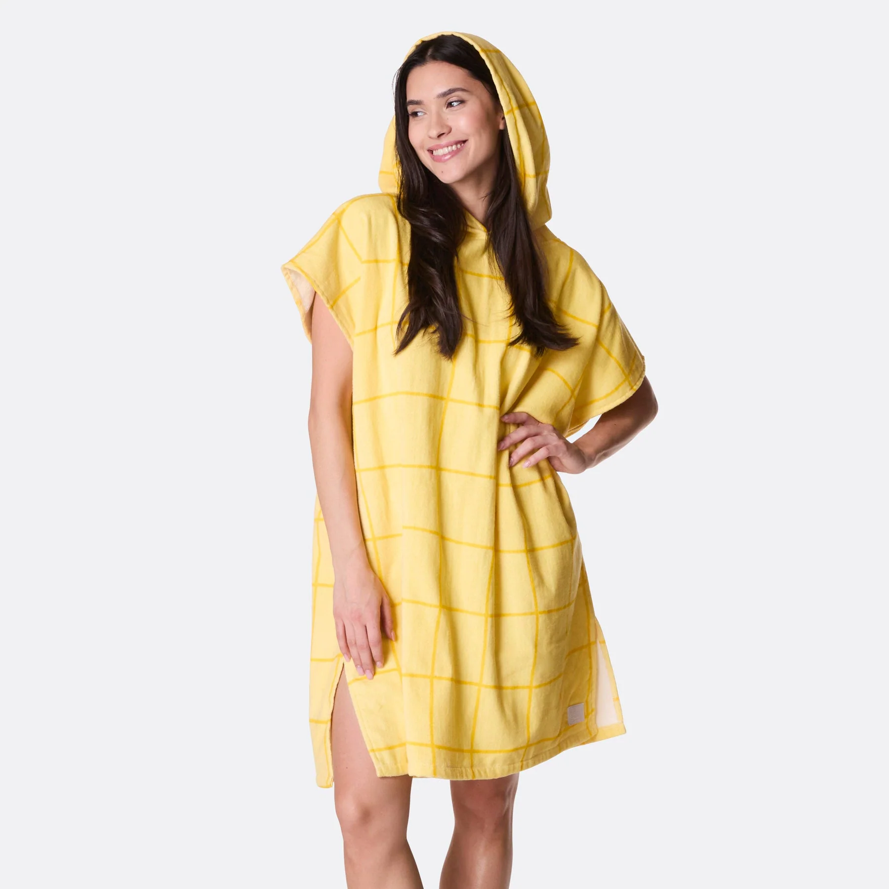 Yellow Pool Towel Poncho - Image 3
