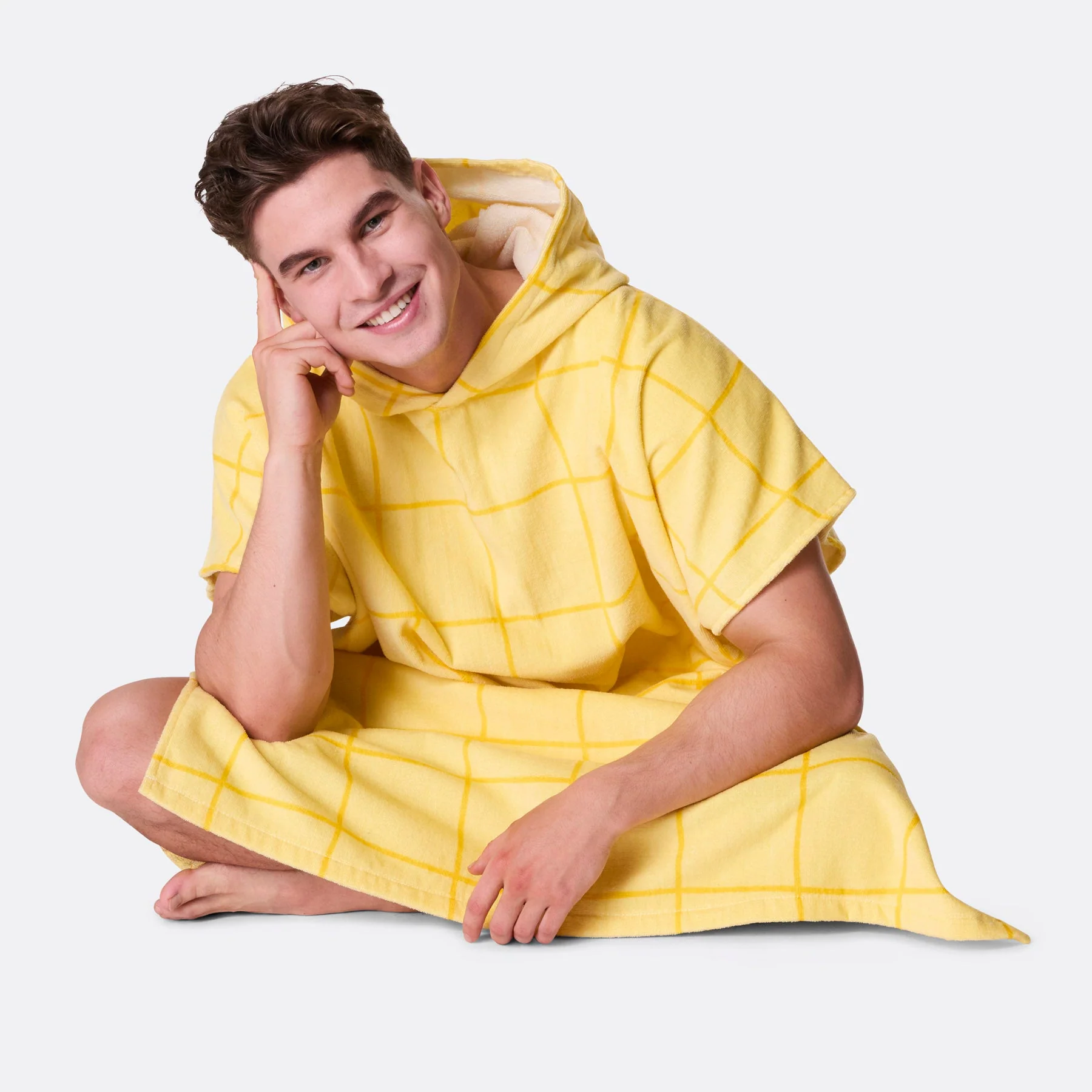 Yellow Pool Towel Poncho - Image 7